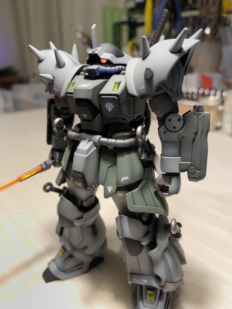 発売当時はぶん投げたけど、ある日突然『おもろ！！』ってなった謎のスルメゲーム？『ジオニックフロント』より、ゲラート・シュマイザー少佐機イメージで塗装してみました🐤💨