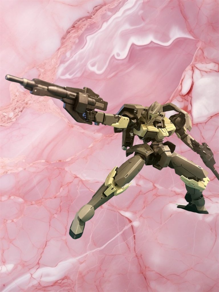 ライフル装備で🔫可動域広い上に接地が良いのでポージング楽しいです👀