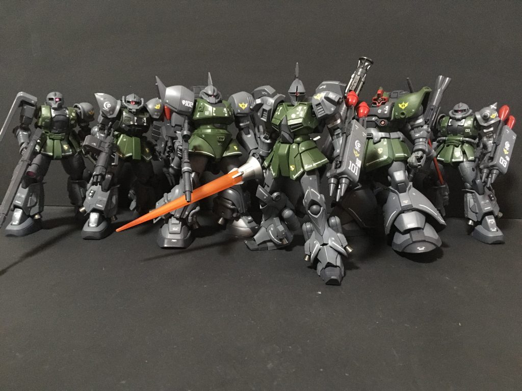 キシリア部隊機の6機の集合ショットです。高機動型ザク2 https://gumpla.jp/hg/2111638高機動型リックドム https://gumpla.jp/hg/2130782高機動型ギャン https://gumpla.jp/hg/2172284高機動型ゲルググ https://gumpla.jp/hg/2139151高機動型アクトザク https://gumpla.jp/hg/2116876高機動型ザク1 https://gumpla.jp/hg/2102982ご覧いただきありがとうございました。気にいっていただけたら いいね!👍をよろしくお願いします。