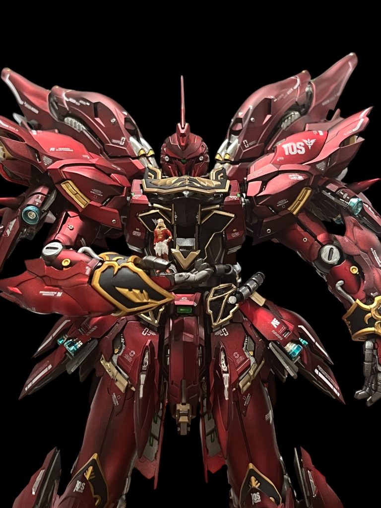 「アンジェロ、後についてこい！」 フルフロンタルは、アクリル絵の具で筆塗りです。