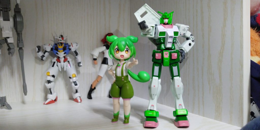ずんだもんのプラモがクオリティ高くて嬉しくなって勢いで塗装したHGガンダム