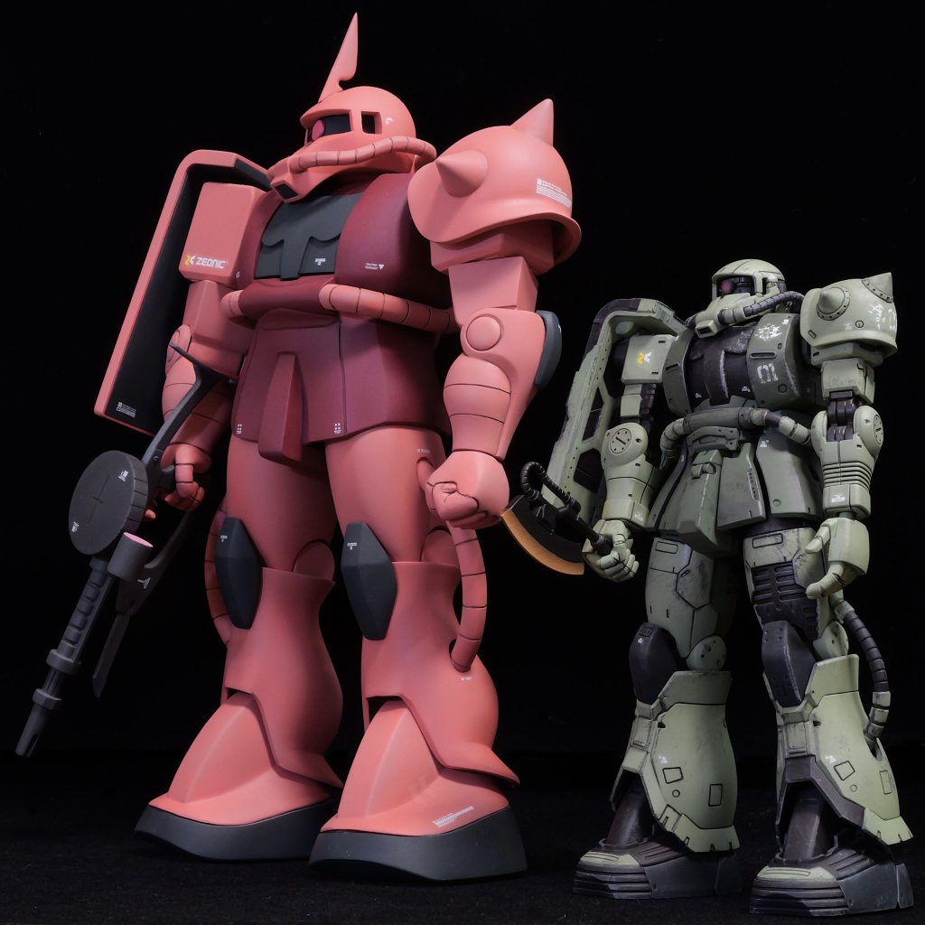 旧キット シャアザク 1/100–7枚目/制作者：ギレンシデン