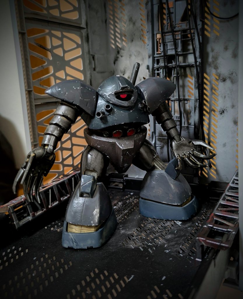 ゴッグ、ゲリラ仕様をイフ設定で製作してみました…ゲリラである事を言い訳に、ゲリラが改修しそうな感じで、ある程度雑な仕上がりにしました(笑)ゲリラですから…腕がない私にとっては良い言い訳です(笑)閲覧頂きありがとう御座いました!