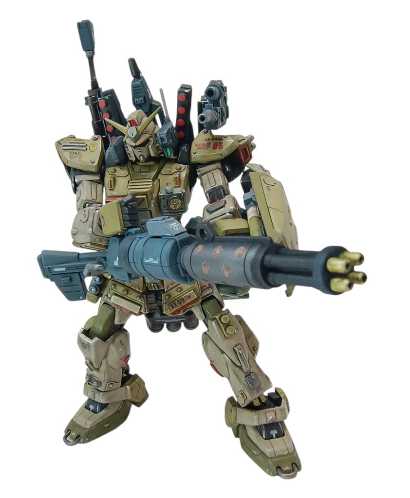 ガトリングガン構え〜！*こちらはデミさんの拡張パーツセットです。