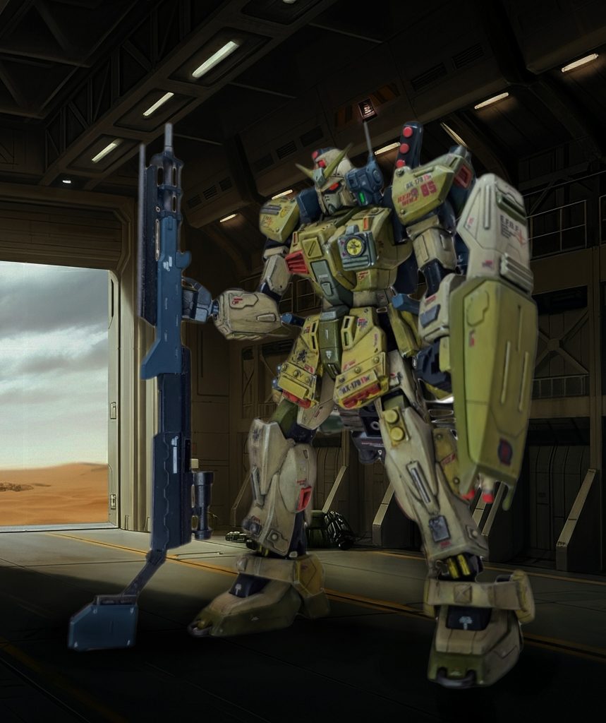 ナガモノを持ったらこのポーズ！*こちらも背景は生成AI