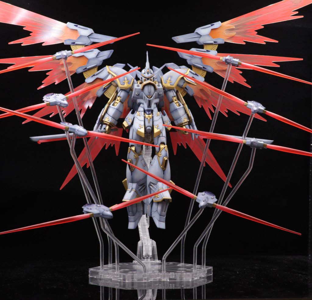 さらにサハスラブジャを展開。浮遊させたアクションベースも用意しました。塗装も撮影も苦労したキットでした笑