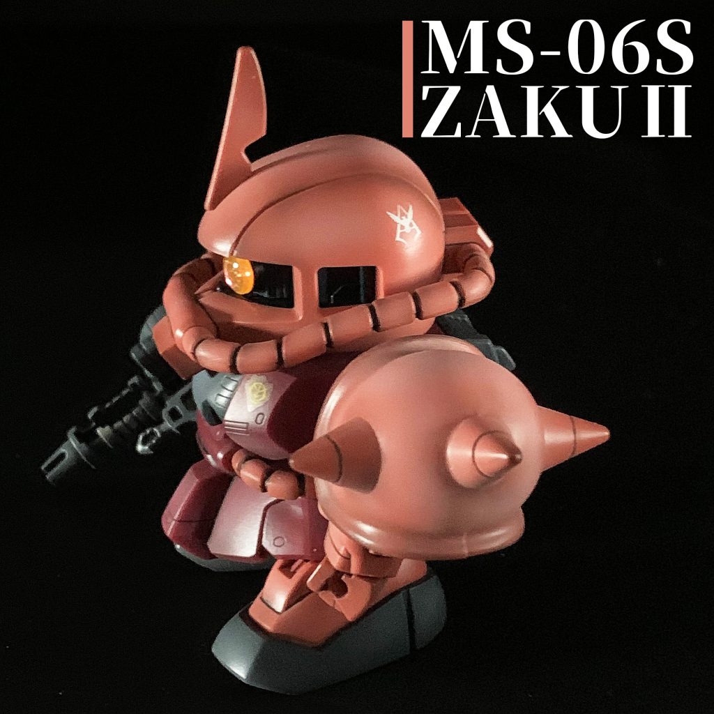 SDシャア専用ザク BB戦士231 ザクII S型 MS-06S ZAKUⅡ–4枚目/制作者:むいち