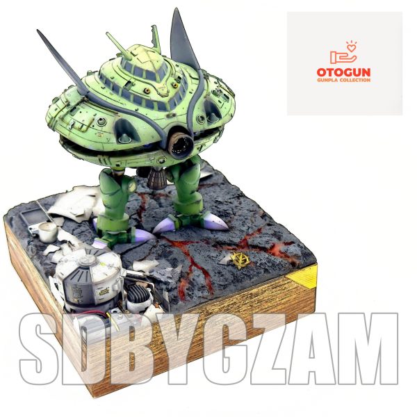 ガンダム シャアザク ガン消し リペイント SDガンダム ガシャポン 塗装品 完成品 EG ガンダム HGUC シャア専用ザク 塗装済み 2体セット