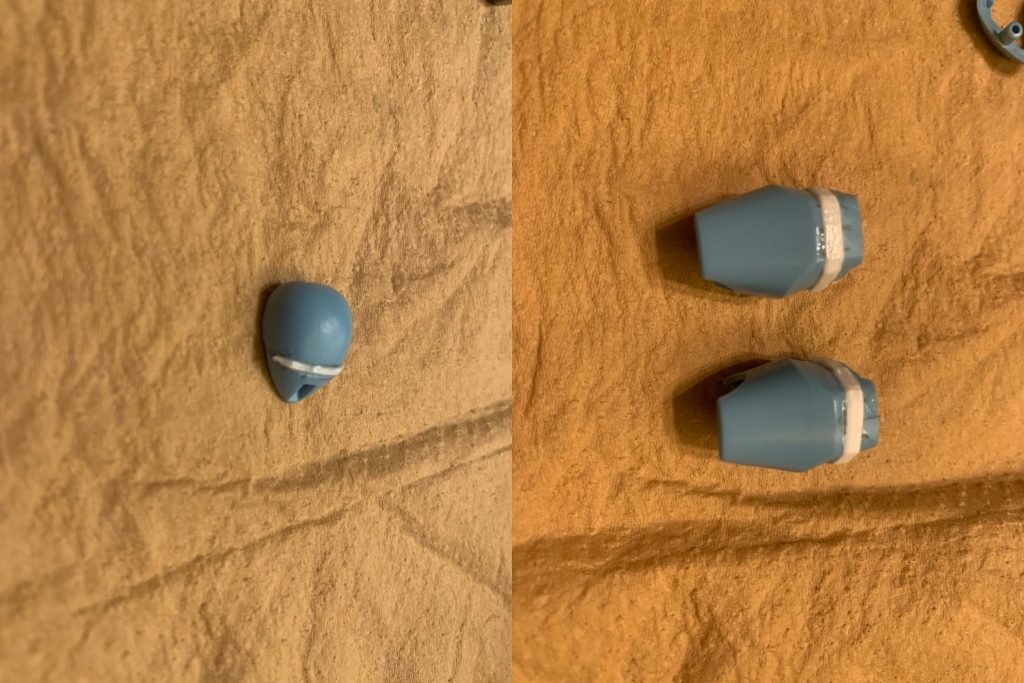 プロポーション変更箇所です。実際にやってみるとそれほど時間はかかりませんでした。ただ、パーツ分割する勇気を出すのが時間かかりました(gundam-kao10)頭部の変更方法はYouTubeで検索して参考にしました。