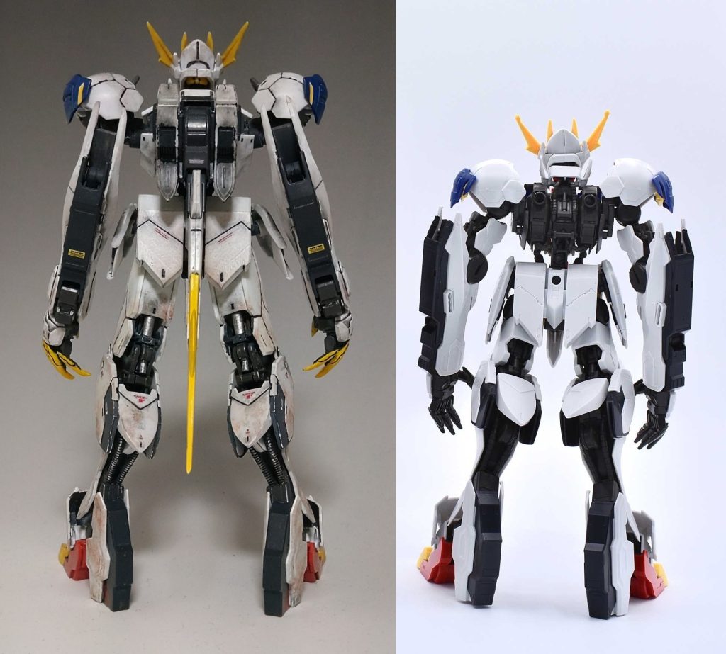 素組みと比較して、より素早さ重視の機体イメージに近づいたのではないかと思います。