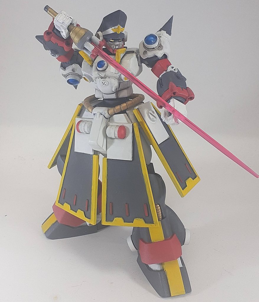 サーベルを使いこなし遠距離攻撃も防ぎます