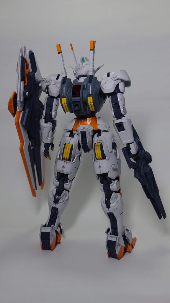 グレー、オレンジで落ち着きつつもパキッと目につくような色合い、塗り分けになるよう意識して塗っております。