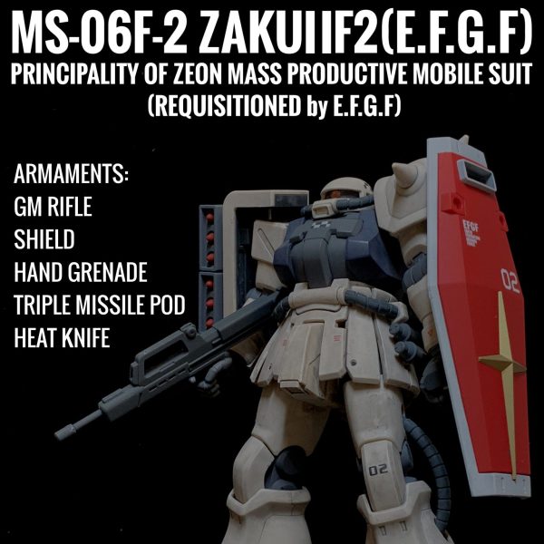 HGUC ザクⅡF2型(連邦仕様)