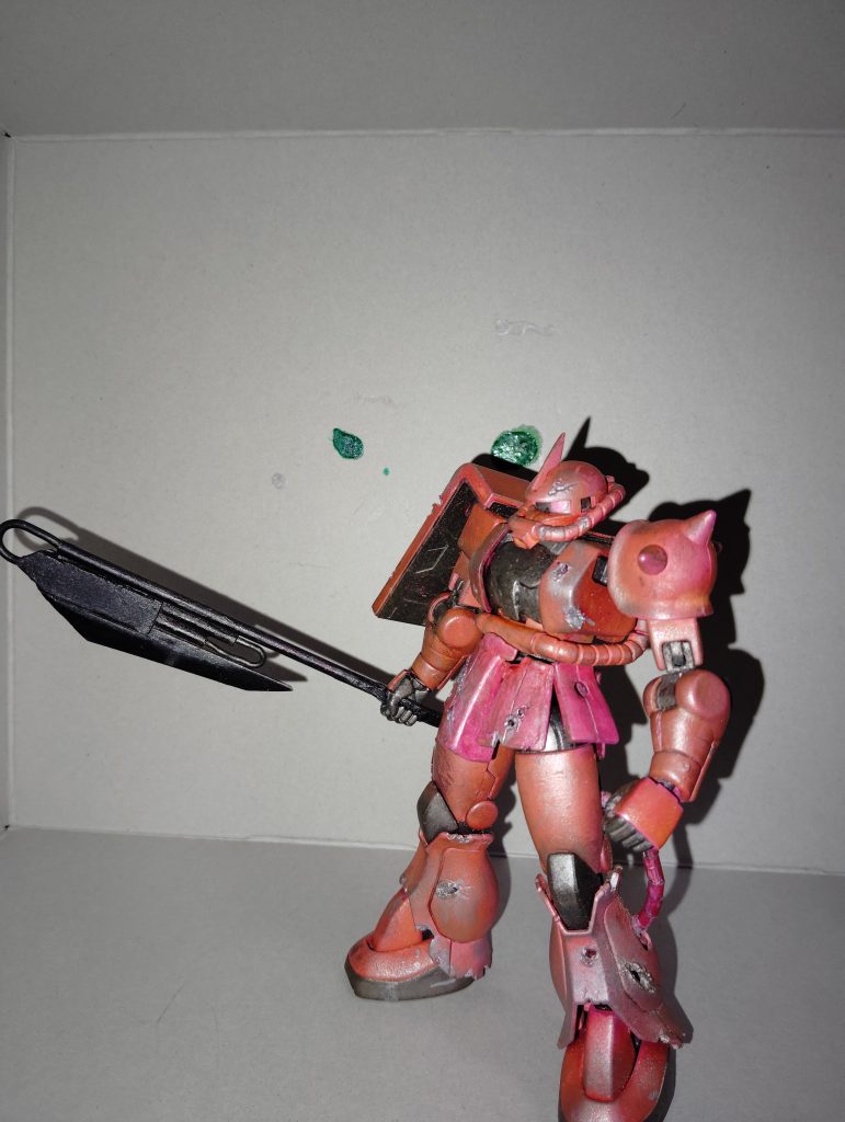 で、そのヒート・ハルバードを装備した姿がこちら。思ったよりデカく作れて満足してます。