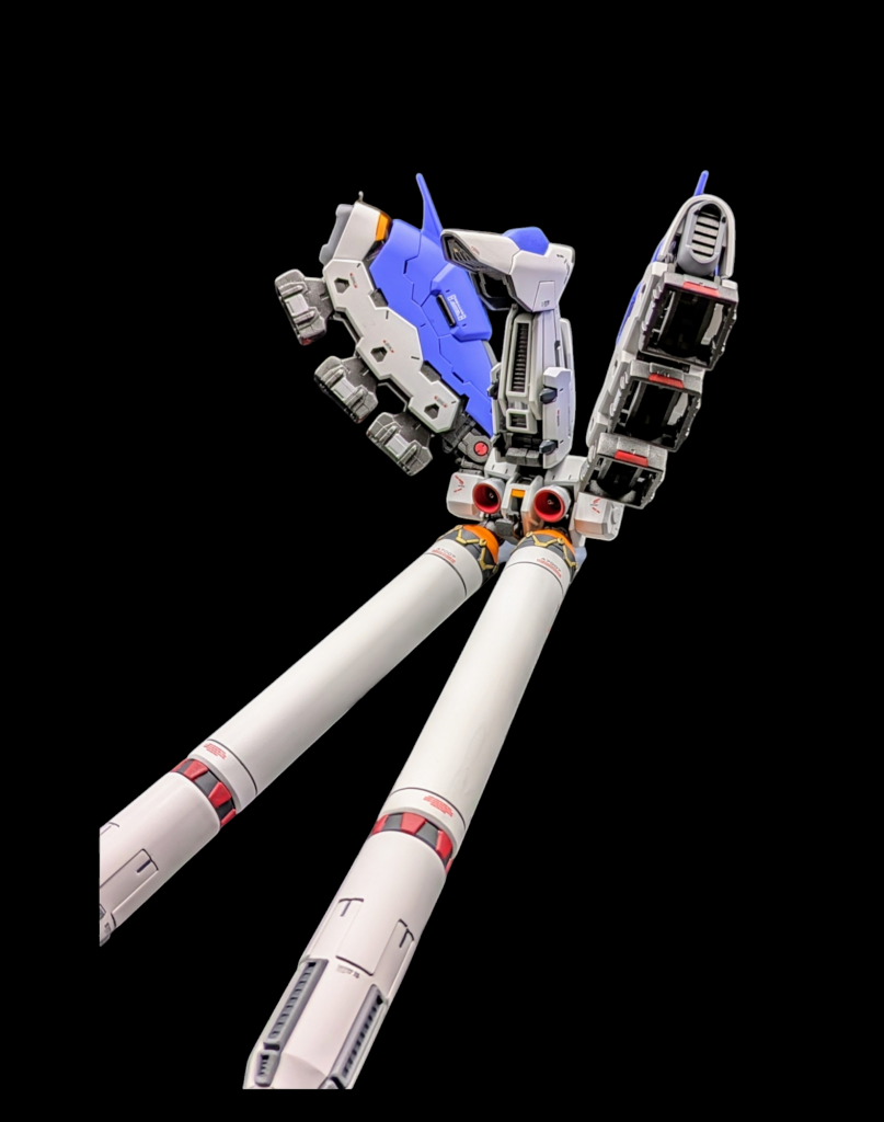 ファンネルコンテナやプロペラントタンクの付け根も塗り分けをしています