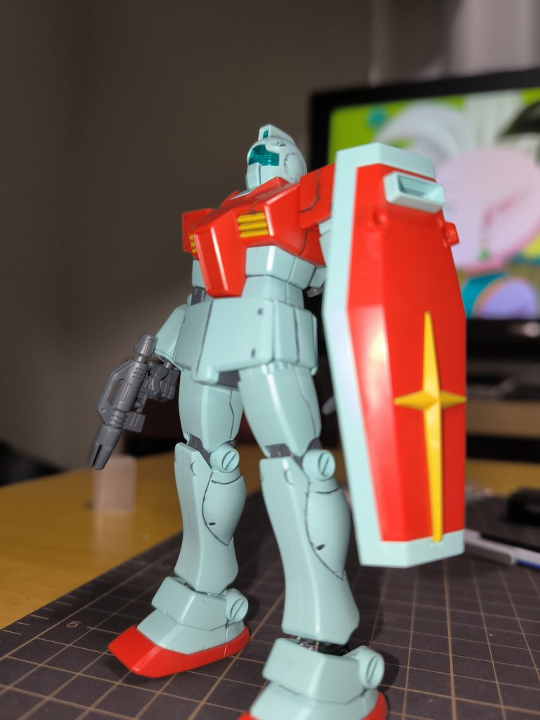 つや消し、デカール貼り付け前