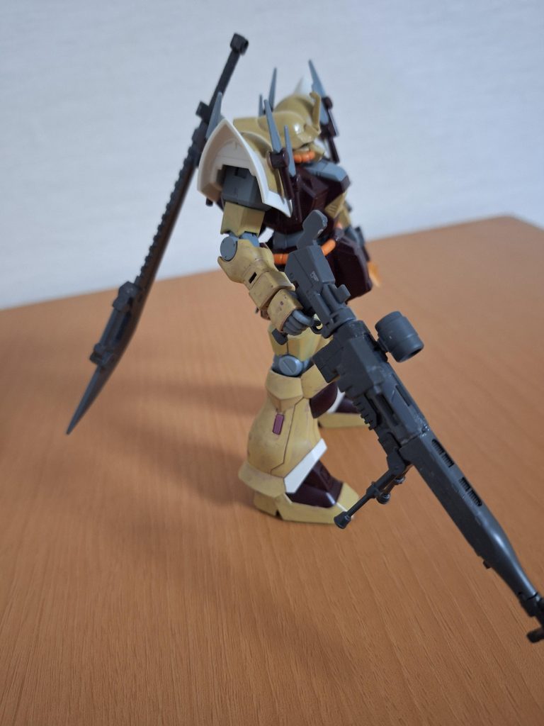 ライフルは、ウェポンキットのジャンクで作った、ワンオフの設定です。