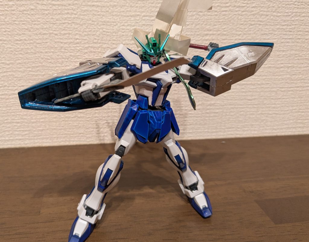 ブンドド1関節もそうだし袖を稼働できるため、見た目に反して以外と動ける早苗さんです！また袖の表現をつけることで、躍動感がすごい出たように見えます。髪が前髪、後ろ髪が繋がっているから、上手く動かすのがなかなか難しい笑