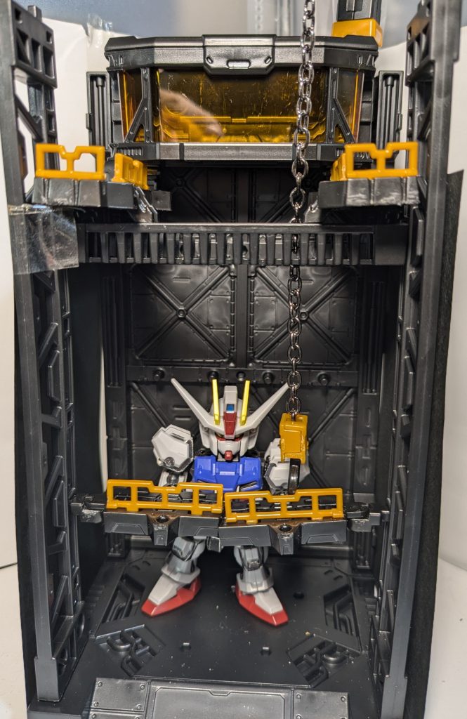 サイズ的には余裕があるので、オプションパーツを全部付けても、スペースに余裕があります。