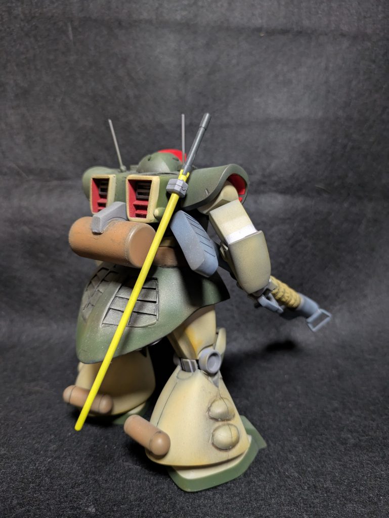 背面パーツはドワッジ改で使ってしまったためプラ板とジャンクパーツで無理無理作った感じです。