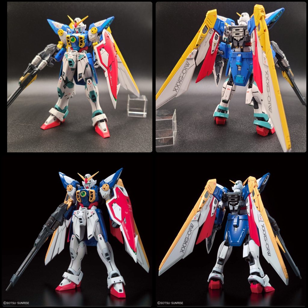 純正との比較画像。主に筋彫りディテールアップと、塗分け塗装で楽しんで見ました。