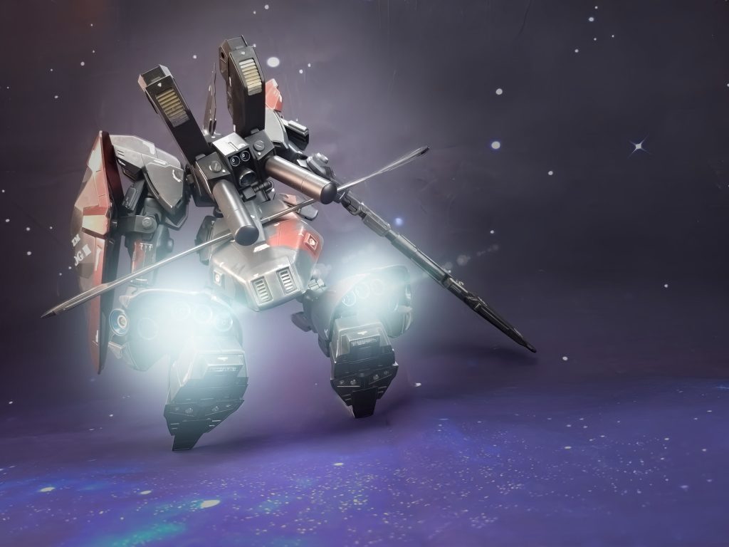 元々、ライホは一年戦争従軍時からジオンの思想だスペースノイドの解放だといった事にはさほど興味は無く、ドライな職業軍人というタイプだった。一年戦争終盤〜戦後数年は宇宙へ脱出する味方を見送る殿(しんがり)として長く地上で戦い続け、地球での生活も経験した。その実績と、戦闘中にもMETALを爆音で流している事から彼を『METAL WALL』と呼ぶ者もいた。 ハマーンは「ザビ家再興」という一見政治的な御旗を掲げてはいたが、その真の狙いはジオンの故郷であるサイド3の奪還であり、彼女はそれを成した。その悲願を思って同郷の者として志を共にした。しかし今のシャアが言う地球寒冷化作戦というのは、かつて地球で数年過ごし、コロニー落としの爪痕も含めて多少なりと “世界” を見てきたライホにとっては素直に頷けるものでは無かった。地球の環境はスペースノイドが思っているより遥かに過酷であり、自然に拠って命を落とす可能性が有るなどコロニー市民には想像も出来ない事だ。また、経済的格差・貧困者の比率と程度に於いてもコロニーのそれよりも遥かに酷い。そういった事を無視して「地球に魂を引かれた人々」と断ずるシャアの言葉は短絡的で視野が狭過ぎる。とはいえ…雇用契約を結んだ以上、仕事は仕事だ。仕事としてネオ・ジオンの作戦は遂行するが、その結果起こるであろう事を思うと気は重い。ネオ・ジオンの作戦行動はシャアの私情に拠る所が大きく思えるが、そのシャアもまた民意を注がれた器に過ぎないかもしれないとなると、結局スペースノイドとアースノイドの対立はどこまでも続くのだろうと諦めや悟りの境地に似た立場を取るライホだった。だからこそ思想の類とは距離を置き、ビジネスライクな傭兵として生きていた。 「南天はそろそろ打ち止めっぽいし、…とりあえず1回補給だな…」言うが早いか母艦のムサカ級に向けて一筋の光跡となった。 〜 〜 〜 〜 〜 〜 〜 〜 〜