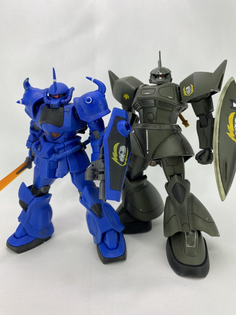 以前投稿したグフとゲルググでっかい