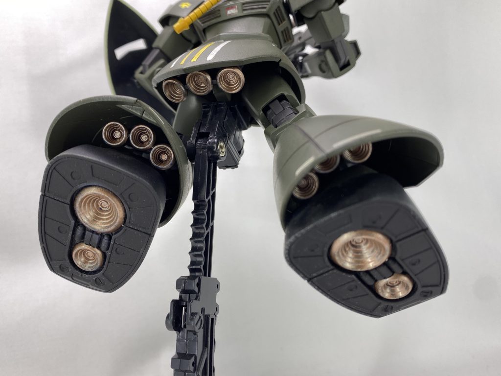 普段はサボりがちなバーニア類も塗装しました。