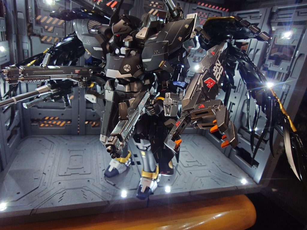 2キットとも武装が多いうえに、オリジナル武装もつけたので武装モリモリです✨️