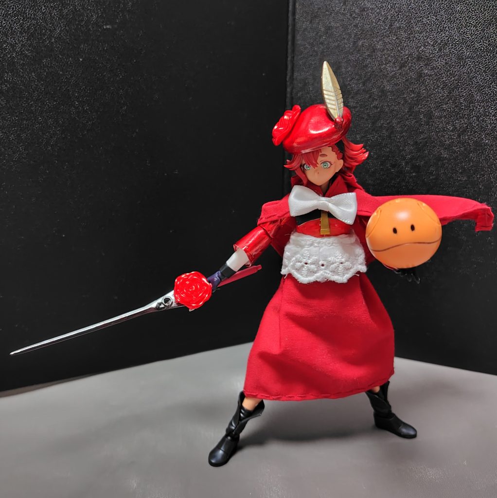 赤魔道師のスレッタ見事に赤色で形成されてます