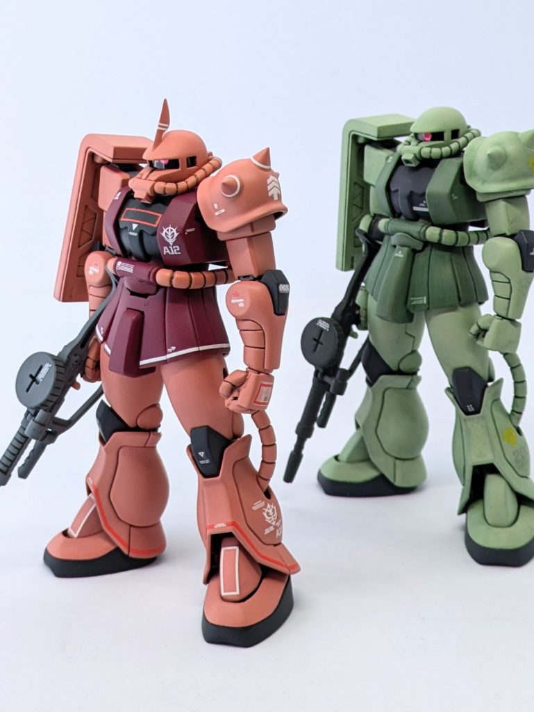 前に作った量産型と。鼻の延長の影響度合いはデカいっすね!