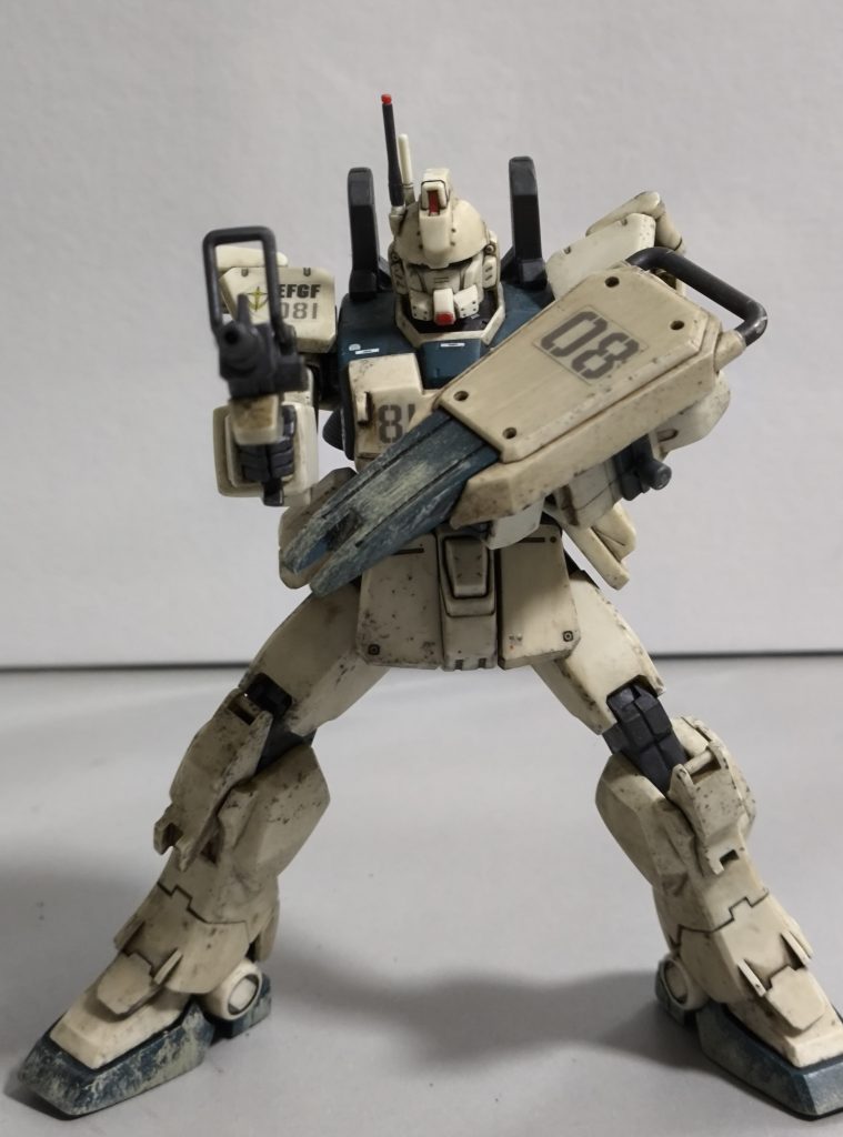 ホビージャパンの記事を元にウェザリングしました！制作途中の写真は撮り忘れました！