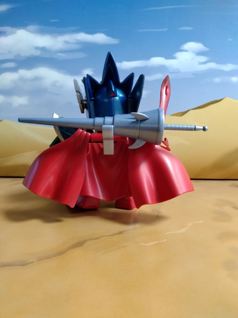 スピアとマントも拝借です