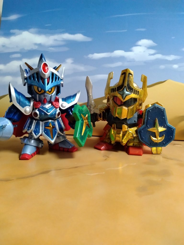 元祖SDの黄金の騎士とツーショット＼⁠(⁠^⁠o⁠^⁠)⁠／