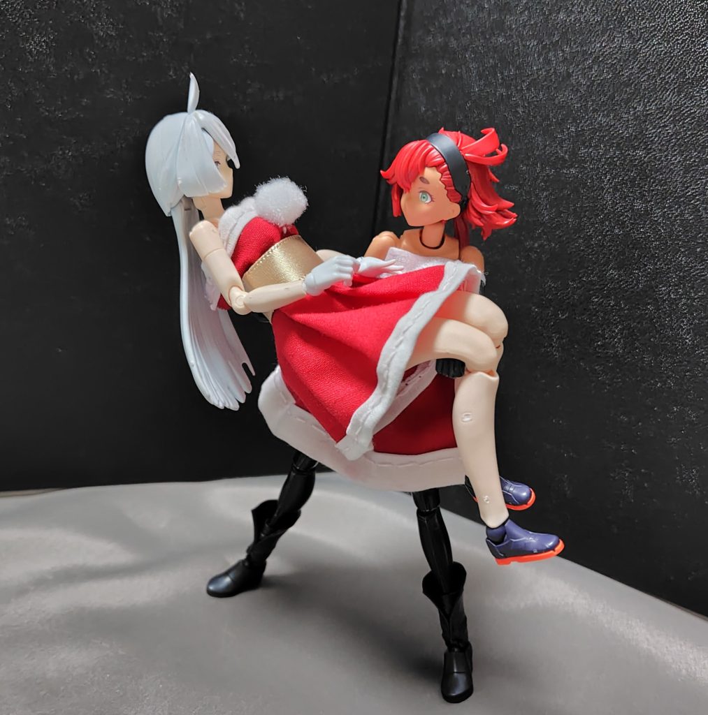 スレッタ「というより、もう我慢できません!ミオリネさん、行きますよ!!」ミオリネ「ちょ、ちょっとスレッタ!」どうやら、二人のクリスマスパーティーはまだまだ長いようです。