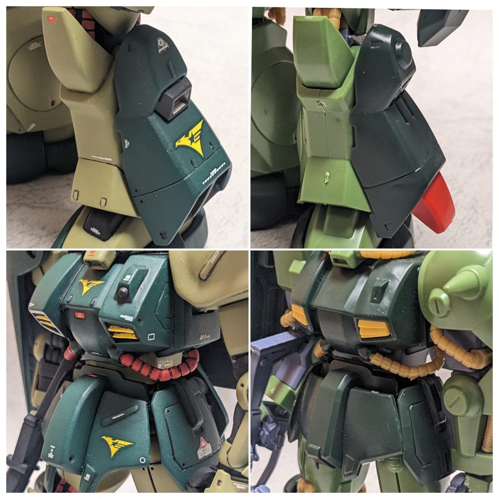 赤い動力パイプのMSてよく考えたらあんまないですよね。(百式くらい?)