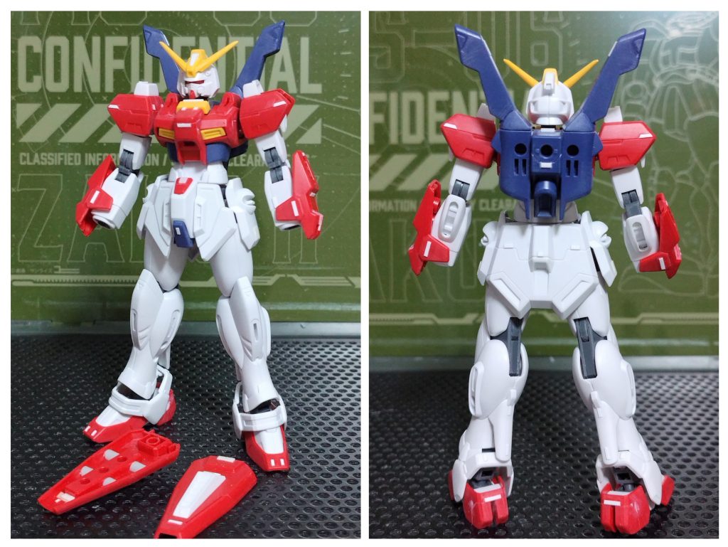 プロポーションはそのままで、腕やランドセル等のつなぎ目消し、後は、プラ板とスジ彫りによる、ディテールアップです。