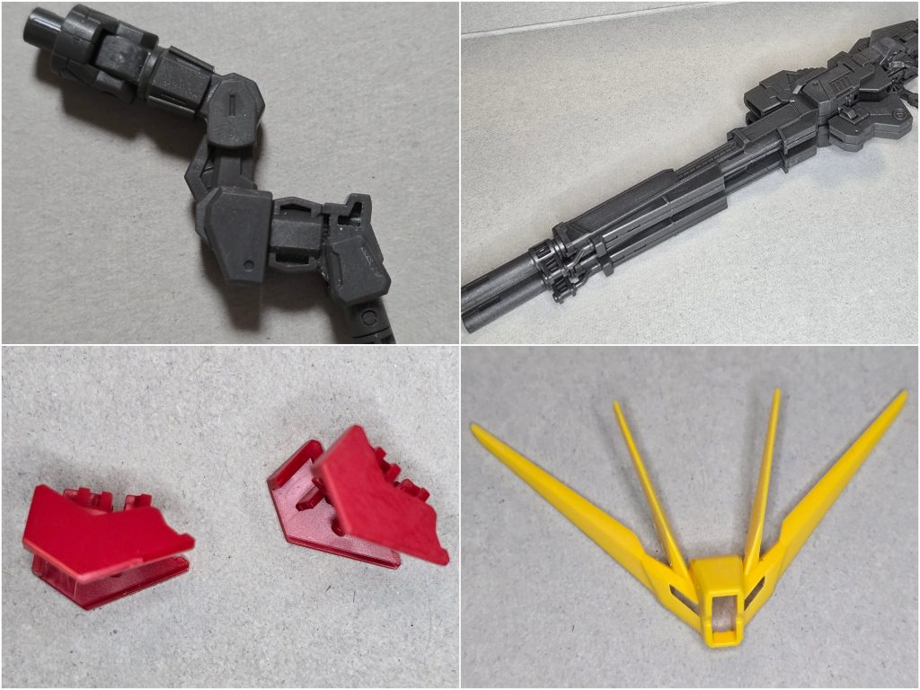 基本的にはゲート処理、パーティングライン処理、目立つヒケ処理のみを行っています一部塗装後に擦れが気になりそうな箇所はこの段階で調整してます