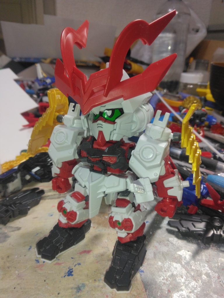 戦国アストレイ頑駄無と信長専用軍馬とEXSDレッドフレームから出来てます