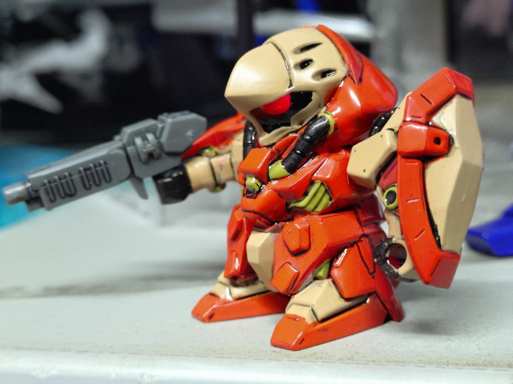 今回はこの小型モデル用のみの使用分で調色したので細かい分量は不明です。なので一発塗りで何とか仕上げてます。調色分量が適当なので、同じカラーが作れないww次はギャルセゾンでも塗るかな…