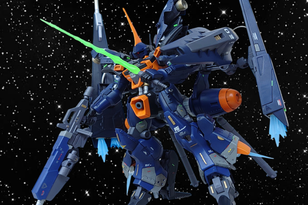 アナハイムの技術陣営によって機体の拡張性には余裕を持たせており、さらなる強化装備を許容するよう意図的に設計されている。本機体が装備実験機の側面を有するためと言われているが詳細は不明。