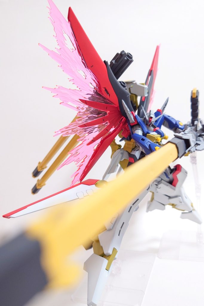 HG 1/144 デスティニーガンダムSpecII&ゼウスシルエット–2枚目/制作者：@tadopi_