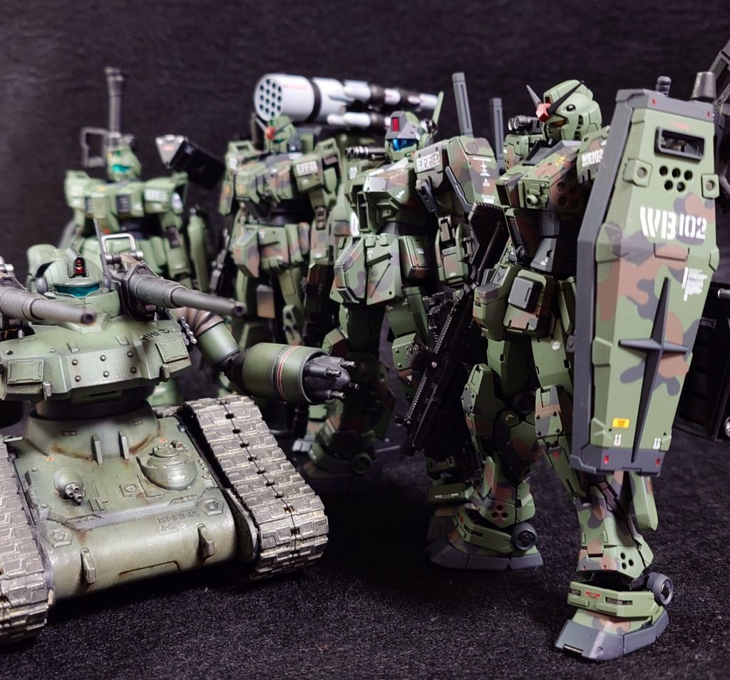 陸戦　ガンダム小隊–3枚目/制作者：wat798