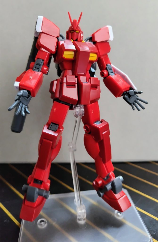 やはり、アメイジングレッドウォーリアと言えばこの降臨してきた時のポーズではないかと思い、次元ビルドナックル(丸)を使いパシャリ📸