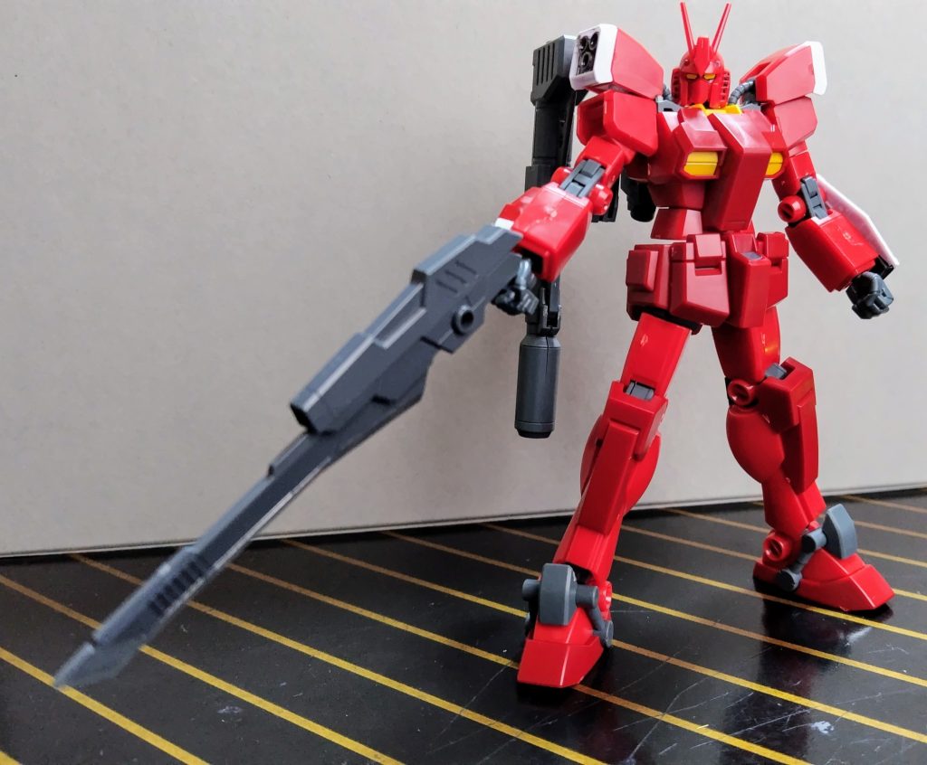 ガンブレードを構えてパシャリ📸個人的にはアメイジングレッドウォーリアで1番好きな武器です