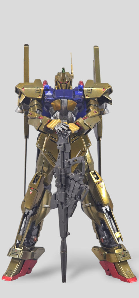 塗装で苦労しました。ボーンペイントのmgpラミネートゴールドを使用したのですが、何度か失敗もしましたし、パーツごとにむらが出てます。