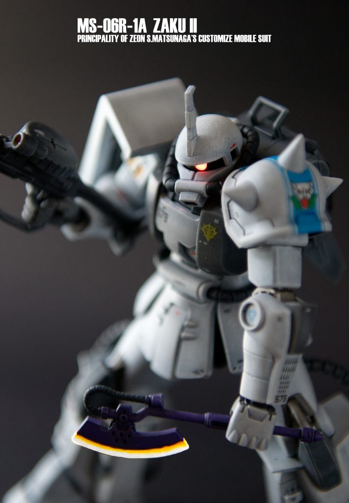 今年最後の仕事 （MS-06R-1A S.MATSUNAGA'S CUSTOMIZE) 全筆塗。–2枚目/制作者：Kamman