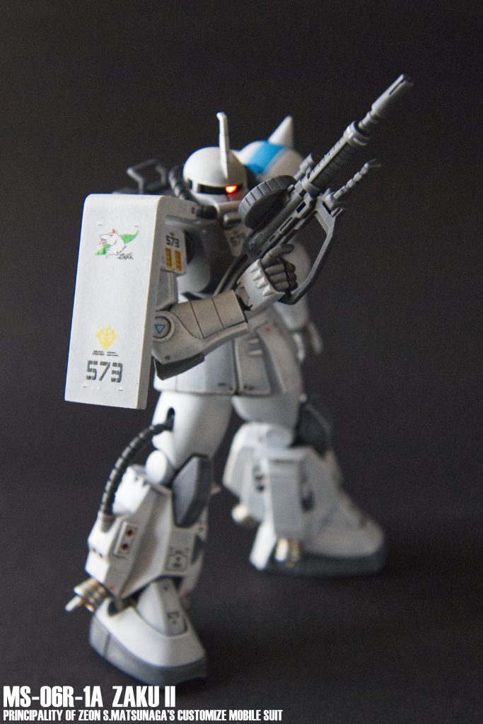 今年最後の仕事 （MS-06R-1A S.MATSUNAGA'S CUSTOMIZE) 全筆塗。–4枚目/制作者：Kamman