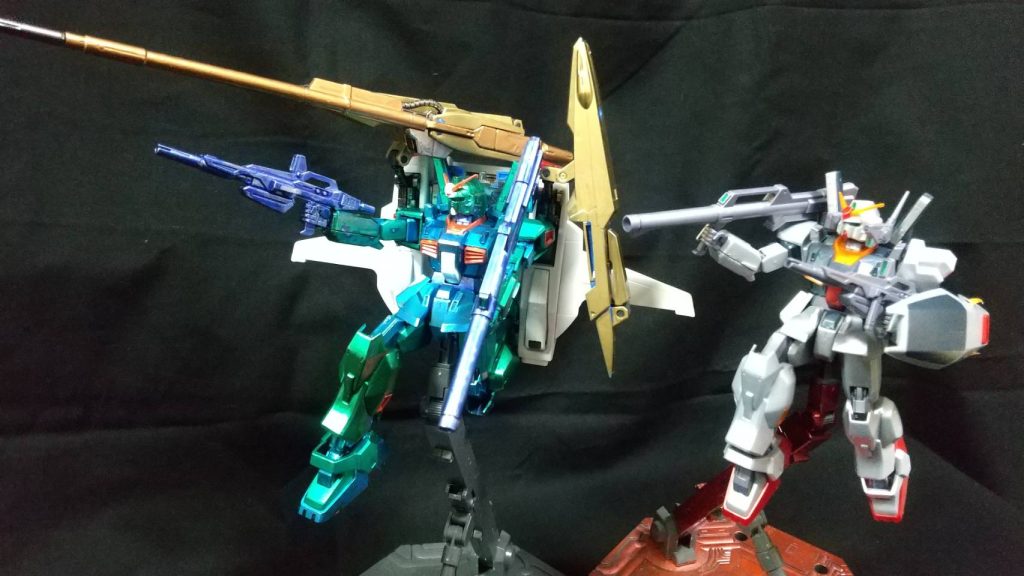 エゥーゴ色との違い。ティターンズ色を塗ってしまったので、、、もう一機欲しくなる。