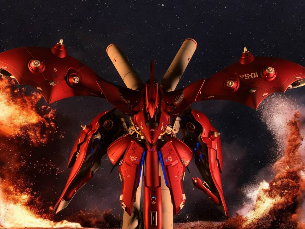 気分を変えてノイエ・ジールぽく。たまに背景をいじって楽しんだりしています。